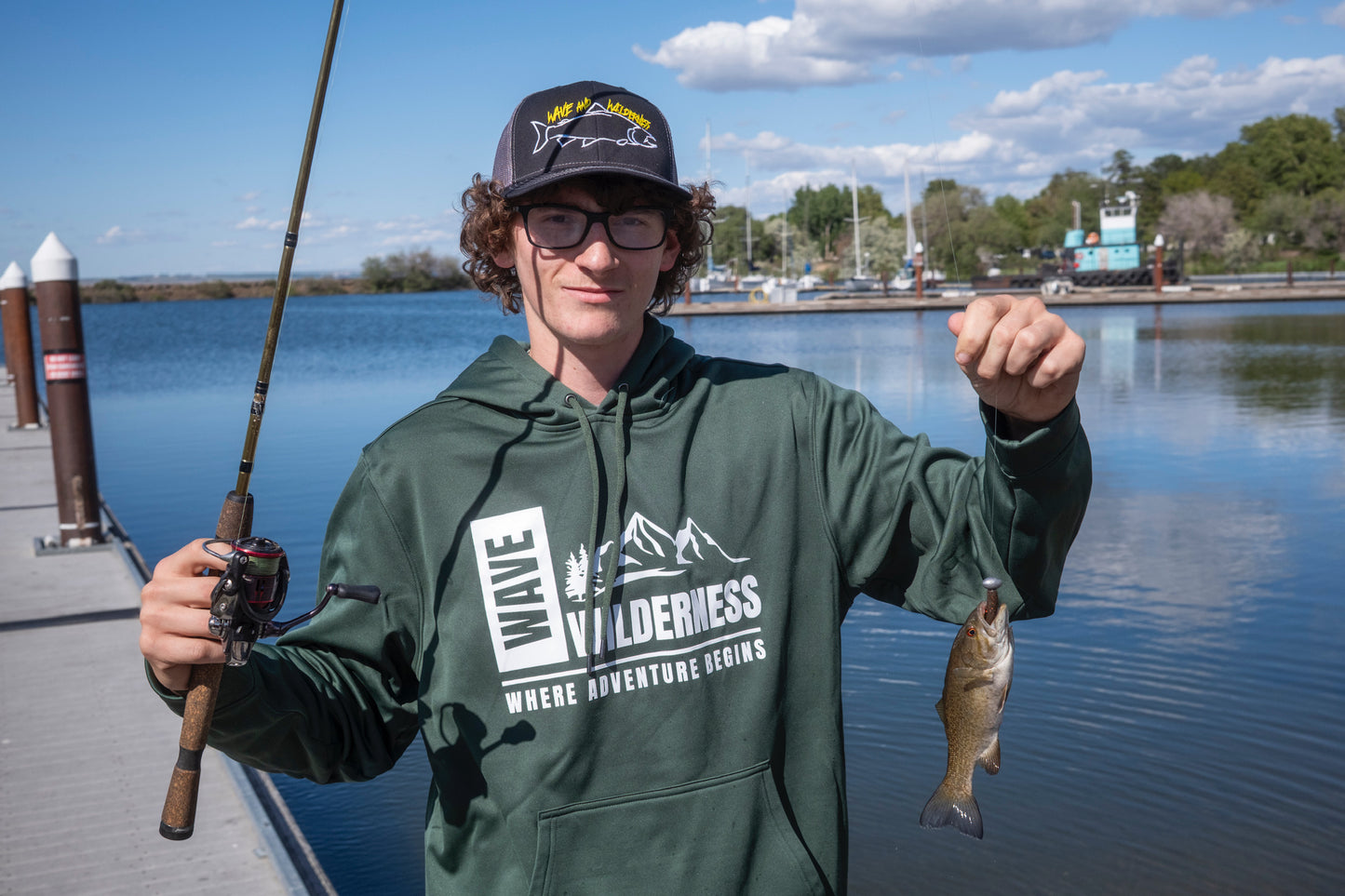 Wave and Wilderness - Where Adventure Begins Hoodie
