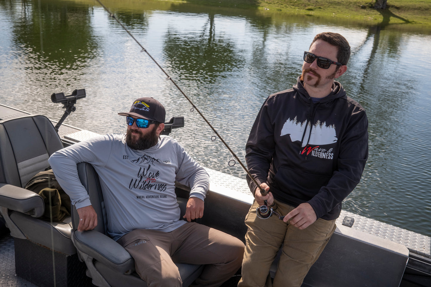 Wave and Wilderness - Fish Forest Performance Hoodie