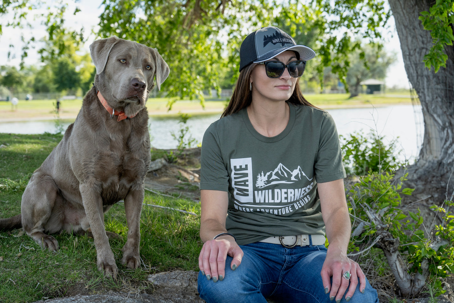 Wave and Wilderness - Fish Forest Snap Back Hat