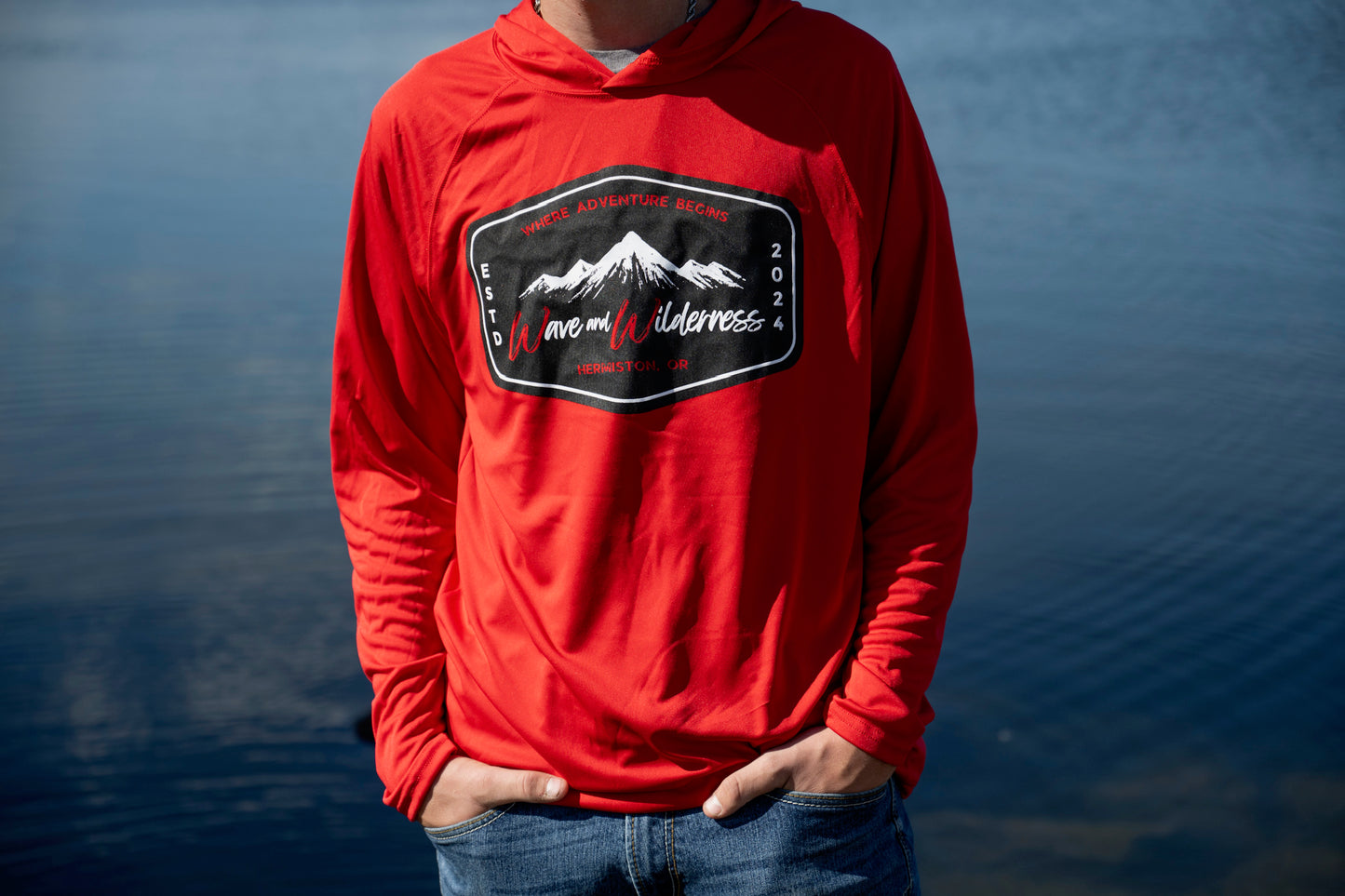 Wave and Wilderness - Mountain Badge SPF30 Sun Hoodie