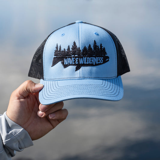 Wave and Wilderness - Fish Forest Snap Back Hat