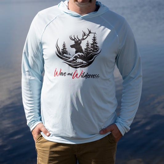 Wave and Wilderness - Elk Wave SPF 30 Performance Blend Sun Hoodie